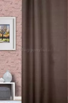 Rusztik - Nugát színű blackout függöny egyedi méretre varrva