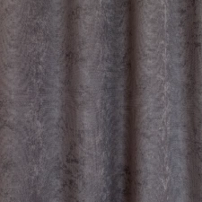 Ramon/280/33 – egyik oldalán bársonyos szövésű, sötét szürke színű jacquard sötétítő, dekorációs függöny  egyedi méretre varrva