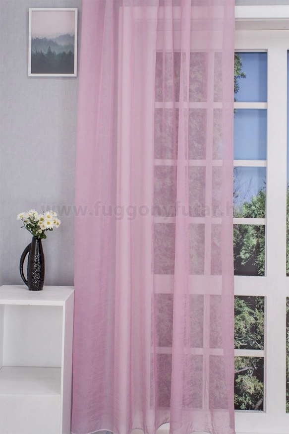 Rózsaszín gyűrt voile függöny gyűrt voile/270-509