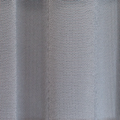 Donna – Ezüst vastag, forgófonalas fényáteresztő függöny, ólomzsinóros egyedi méretre varrva