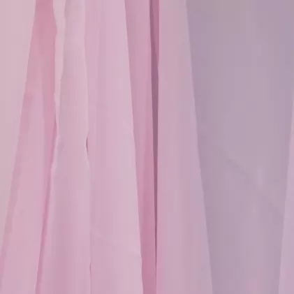 Rózsaszínű voile függöny egyedi méretre varrva