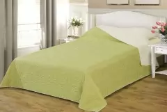 Emily ágytakaró, bézs-zöld, 235x250 cm