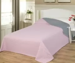 Emily ágytakaró, púder-szürke, 235x250 cm