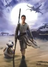 Star Wars – Rey, papír alapú, UV álló poszter 184x254 cm, Komar 4-448
