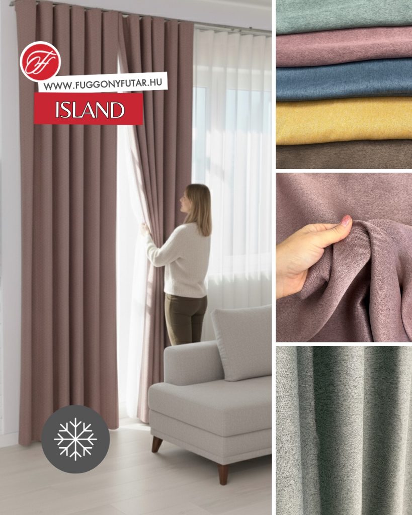 Island hőszigetelő dimout függöny