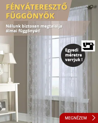 Fényáteresztő függöny webáruház