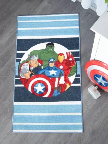 Marvel: Avengers/Bosszúállók nyomott mintás 100% poliamid szőnyeg 80x150 cm méretben