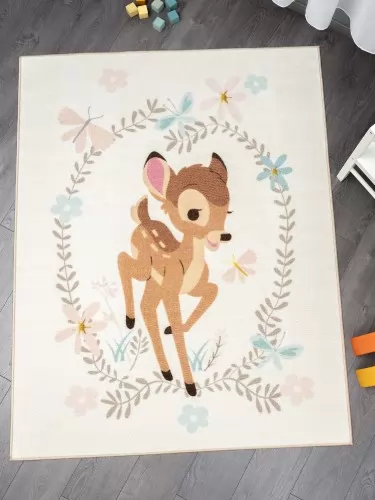 Disney: Bambi nyomott mintás 100% poliamid szőnyeg 130x170 cm méretben