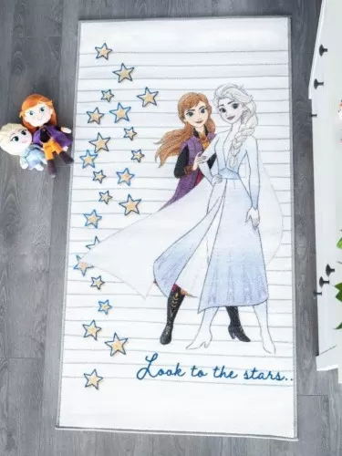 FROZEN/Jégvarázs szőnyeg nyomott mintás 100% poliamid szőnyeg 80X150 cm méretben.