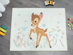 Disney: Bambi nyomott mintás 100% poliamid szőnyeg 130x170 cm méretben