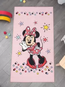 Disney: Minnie nyomott mintás 100% poliamid szőnyeg 80x150 cm méretben