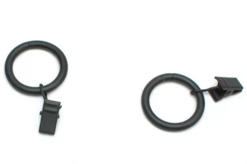 16 mm karika csipesszel, fekete színű, 10 db/cs.