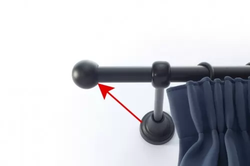 16mm végzáró Golyó fekete 2db/csomag