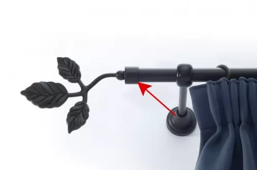 16mm végzáró Ág fekete 2db/csomag