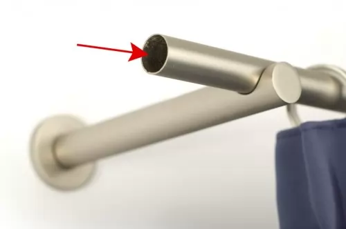 16mm rúd matt króm 140cm