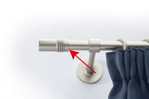 16mm végzáró Henger matt króm 2db/csomag