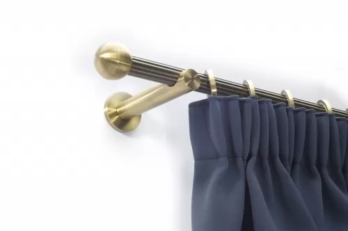 16mm tartó, 9 cm, modern nyitott szimpla antik arany, 1db/cs.