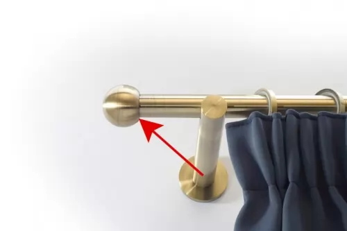 16mm végzáró Golyó antik arany 2db/csomag