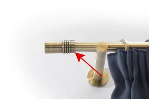 16mm végzáró Henger antik arany 2db/csomag