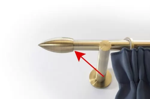 16mm végzáró Jégcsap antik arany 2db/csomag