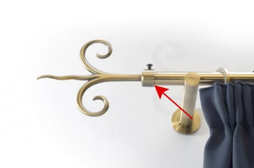 16mm végzáró Poszeidon antik arany 2db/csomag