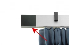 Elegante végzáró Rectangulo matt-fekete 2db/csomag