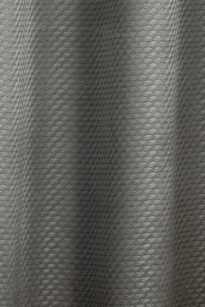 Federico - Ezüst színű, geometrikai mintás lángálló dim out függöny egyedi méretre varrva