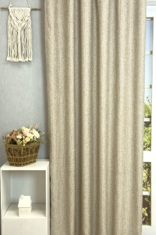 Durban - Latte színű buklé dekor függöny egyedi méretre varrva