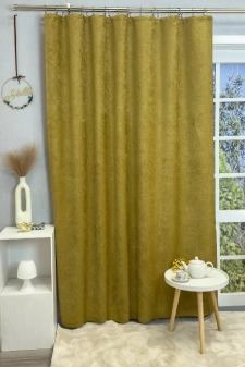 Osaka - Okkersárga színű kordbársony dimout sötétítő függöny egyedi méretre varrva