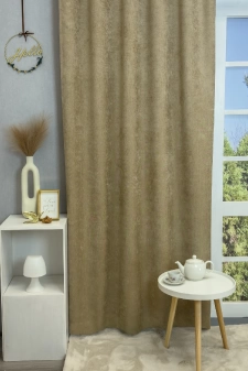 Osaka - Bézs színű kordbársony dimout sötétítő függöny egyedi méretre varrva