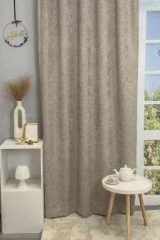 Osaka - Tejeskávé színű kordbársony dimout függöny egyedi méretre varrva