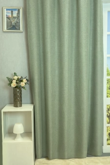 Donovan - Mohazöld színű, könnyed anyagú blackout sötétítő függöny  egyedi méretre varrva