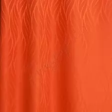 Wilson - Sötét narancs hullámmintás sötétítő függöny egyedi méretre varrva