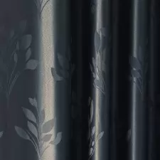 Vera - Farmerkék színű jacquard sötétítő függöny egyedi méretre varrva