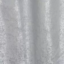 Ezüst szürke, pasztelkék , fémszálakkal átszőtt  dekorációs függöny 138 cm egyedi méretre varrva