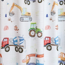 Traktor mintás gyermek, vászon dekor függöny egyedi méretre varrva