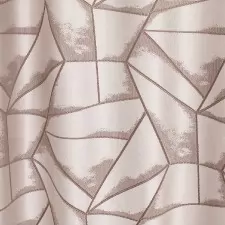 Barna geometrikus mintás dekor függöny egyedi méretre varrva