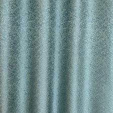 Eloise - Türkiz színű apró levélmintás jacquard dekor függöny egyedi méretre varrva