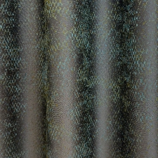 Tampere - Türkiz-grafit színű szórt mintás, szaténfényű, jacquard szövött dekorfüggöny egyedi méretre varrva