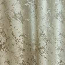 Helsinki - Drapp színű márványmintás jacquard szövött, szaténfényű dekoranyag egyedi méretre varrva