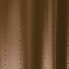 Carmen - fahéj színű pöttyös sötétítő függöny egyedi méretre varrva