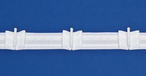 Behúzószalag / ráncolószalag, hármas csokros, fix 2x, 2 cm széles