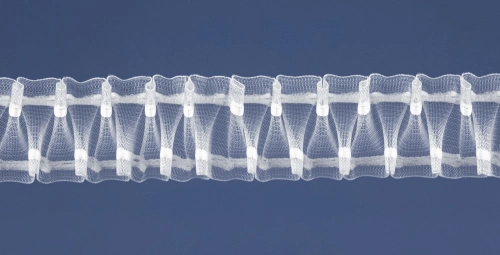 Behúzószalag / ráncolószalag, oda-vissza, fix 2x, 5 cm széles