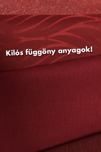 Utolsó méterek kilóra, BORDÓ és PIROS színű dekorok