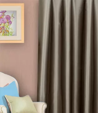 Apollo - Nugát színű kalanderezett blackout függöny, min.100x150 cm/db