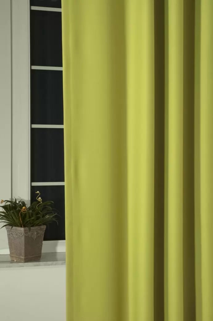 Almazöld színű üni blackout sötétítő függöny, min.100x150 cm/db