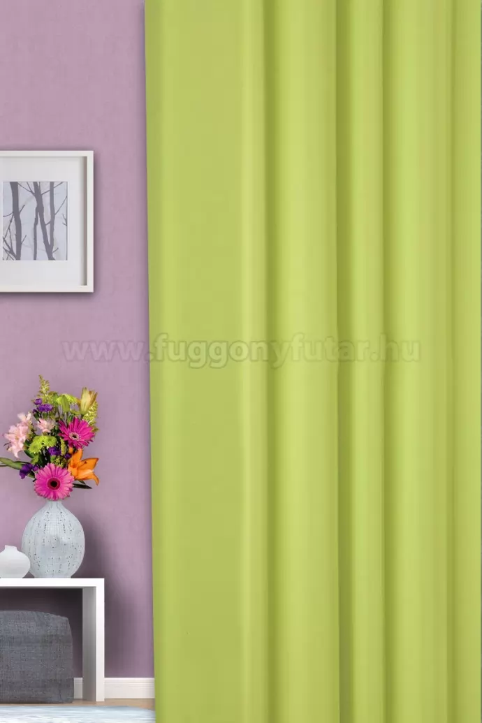 Príma - Kiwi színű fényzáró sötétítő függöny, min.100x140 cm/db