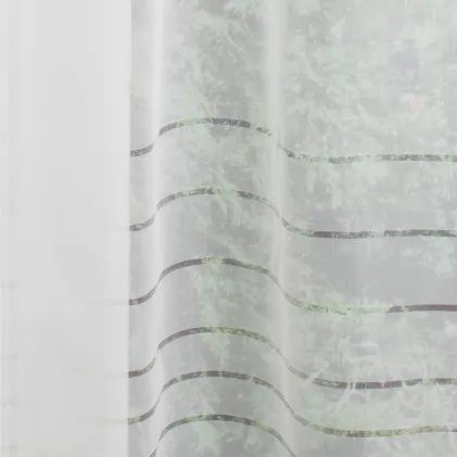 Letízia - Fehér félorganza függöny egyedi méretre varrva