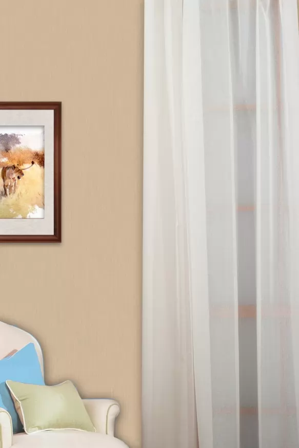 Ekrü színű tetra sablé függöny 1050208786