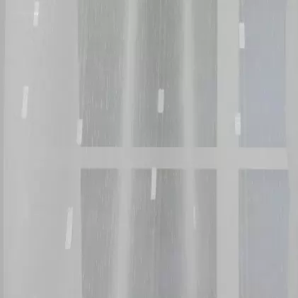 Fehér téglalapos fehér sable függöny egyedi méretre varrva